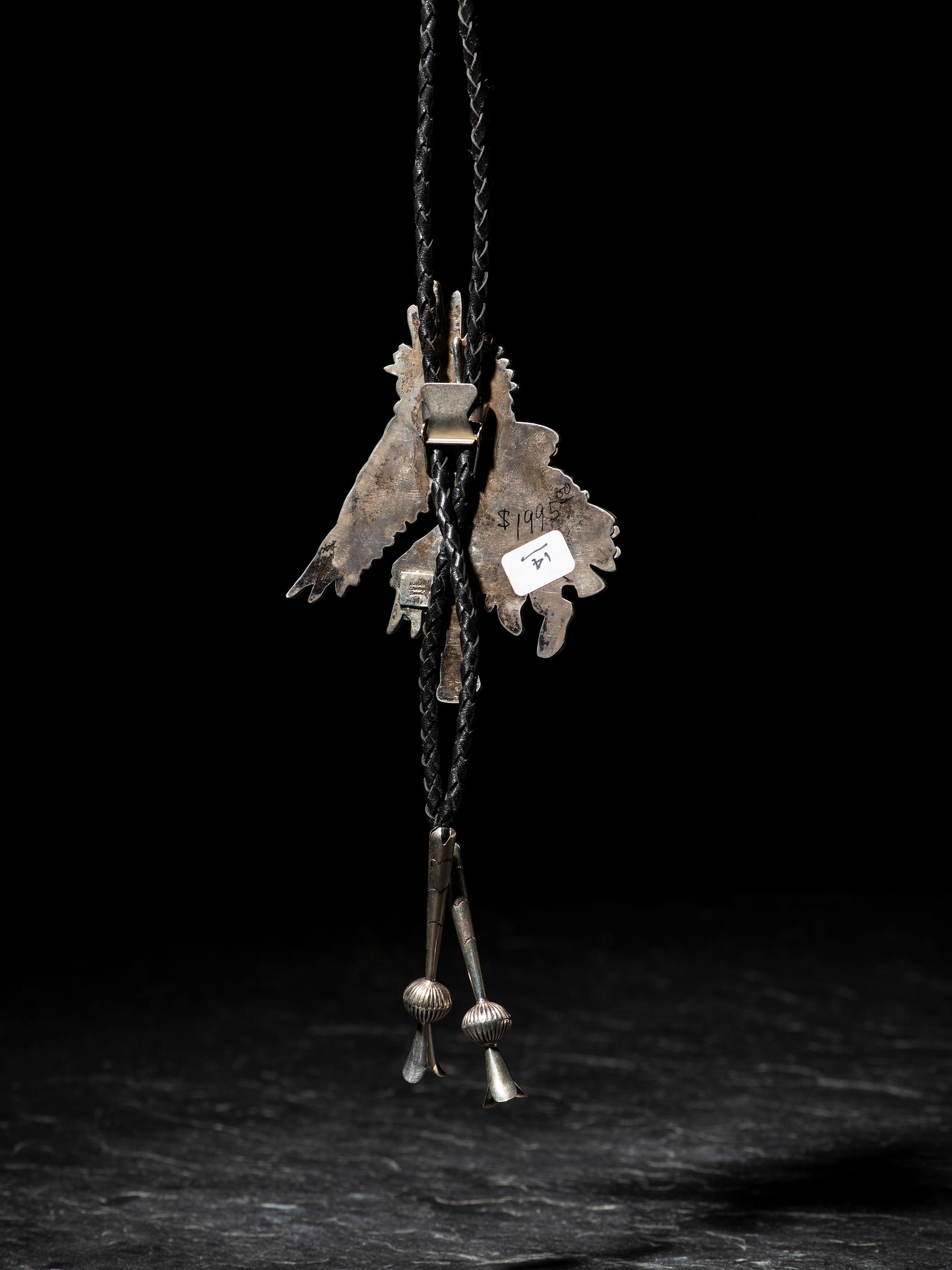 Mosaic Inlay Eagle Dancer Bolo Tie