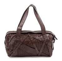 Bottega Veneta Studded Dark Brown Intrecciato Duffel,
