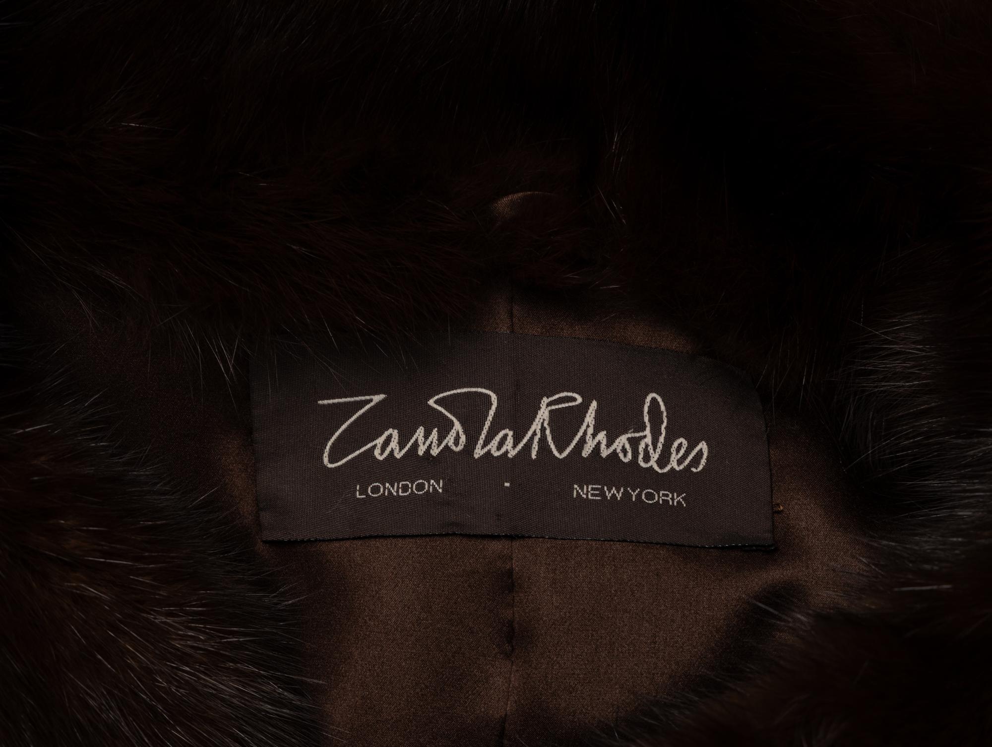 Zandra Rhodes, Russian Sable Fur Short Jacket