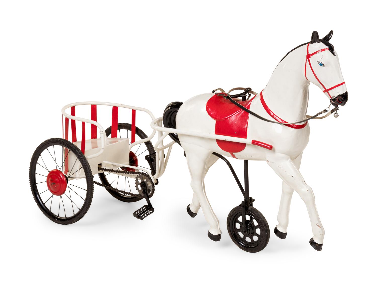 A Horse and Buggy Pedal Car