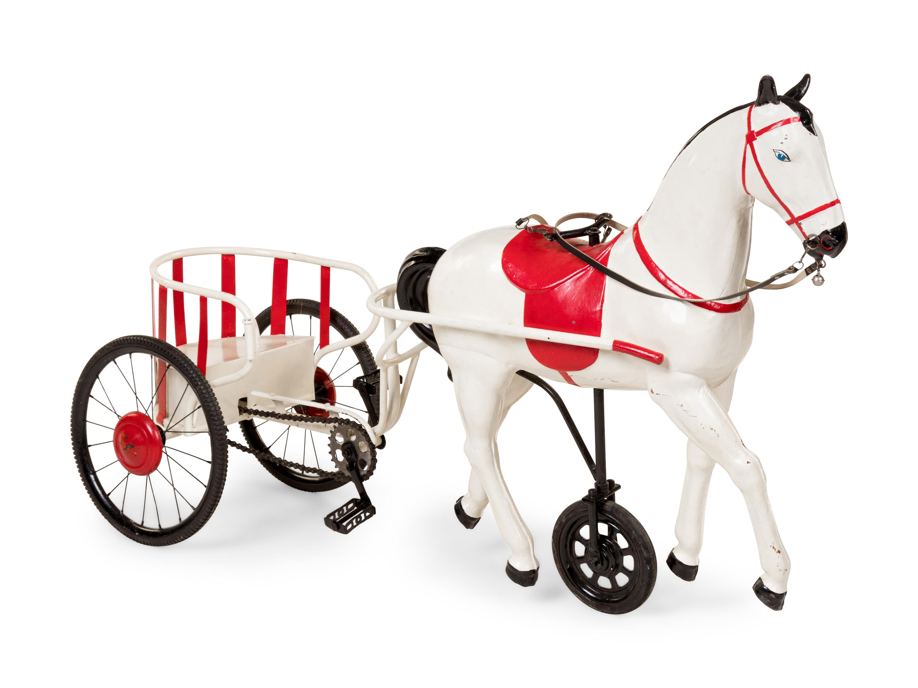 A Horse and Buggy Pedal Car