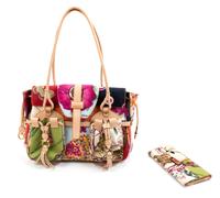 Ferragamo Multicolor Handbag with Wallet, 1990-2000s