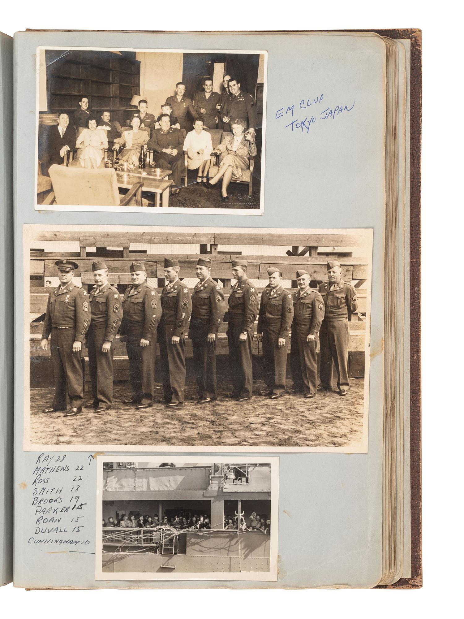 [WORLD WAR II] Albums documenting a soldier's experiences in Hawaii and Japan with additional photos