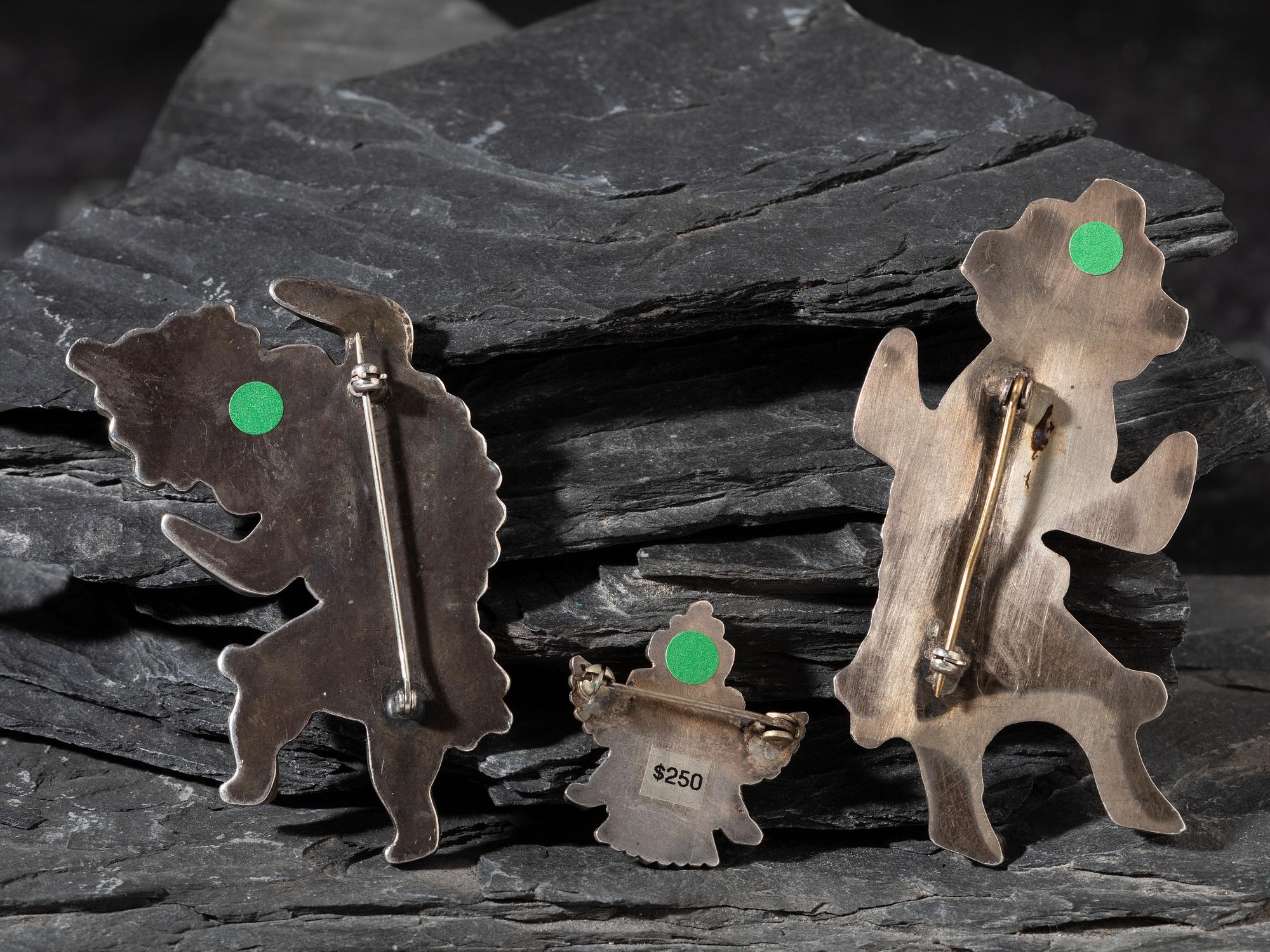 Zuni Mosaic Inlay Pins