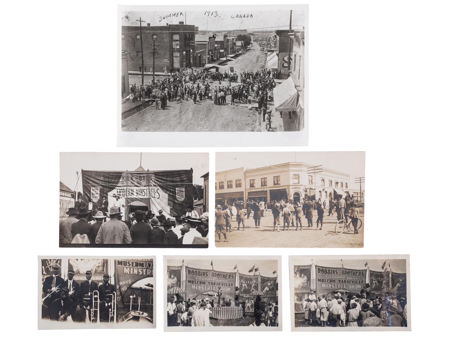 [MUSIC]. A group of photographs, real photo postcards, and sheet music from African American musicians, incl. jazz, from the late 19th and early 20th centuries.