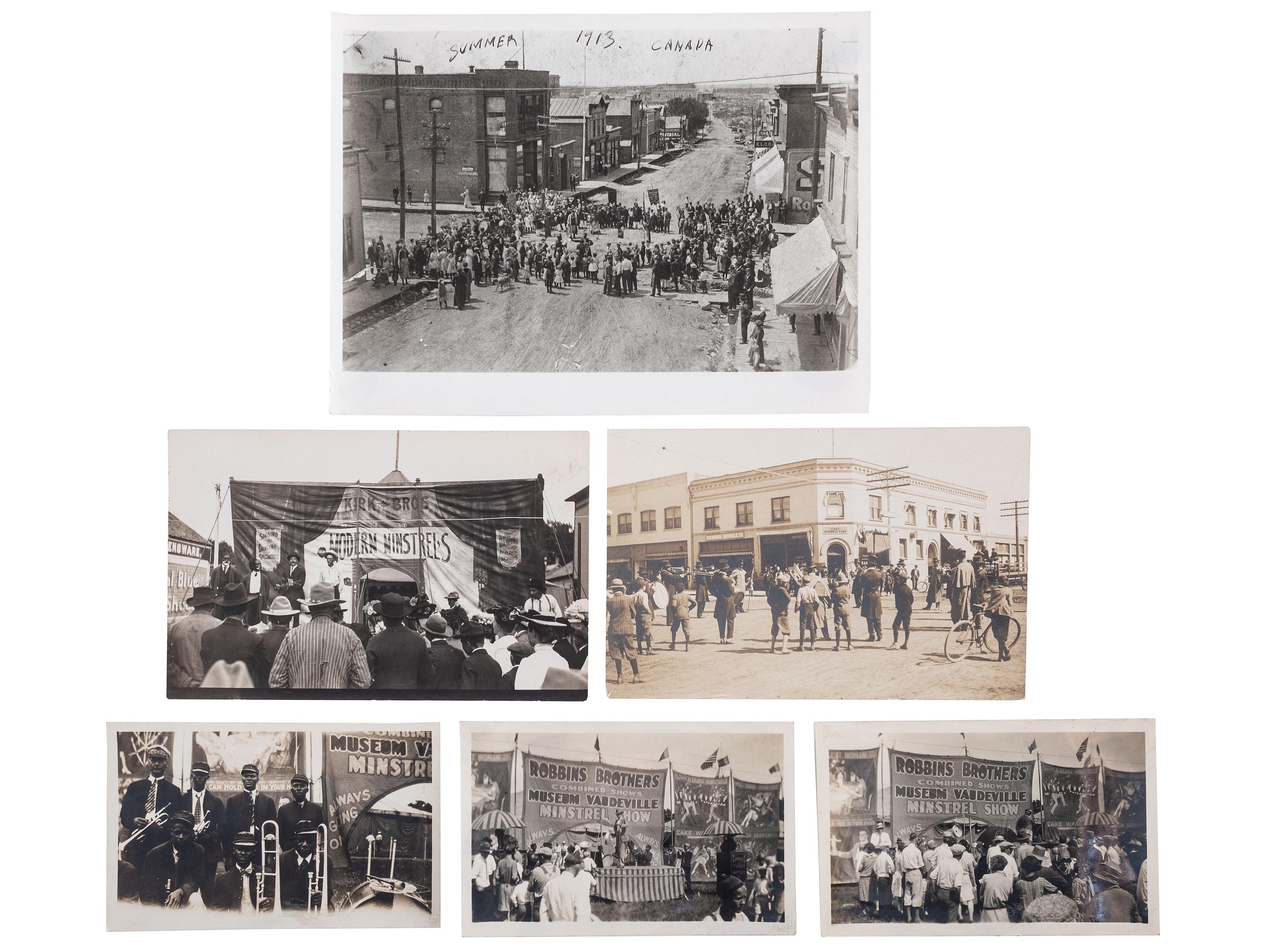 [MUSIC]. A group of photographs, real photo postcards, and sheet music from African American musicians, incl. jazz, from the late 19th and early 20th centuries.