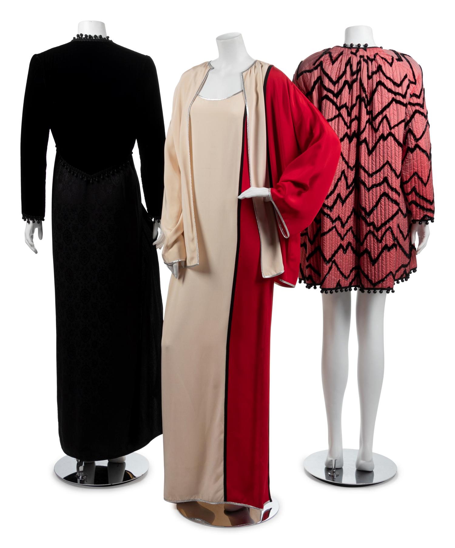 Two Geoffrey Beene Evening Ensembles, c1984