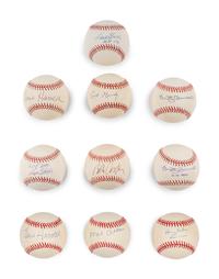 A Group of Hall of Fame Broadcaster Signed Autograph Baseballs