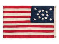[FLAGS]. 13-star American Centennial flag. Ca 1876 or after.