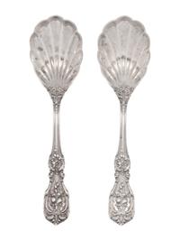 A Pair of Reed & Barton Francis I Silver Sugar Spoons
