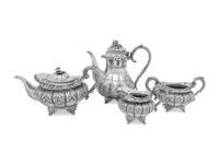 An Assembled Irish Silver Four-Piece Tea and Coffee Service