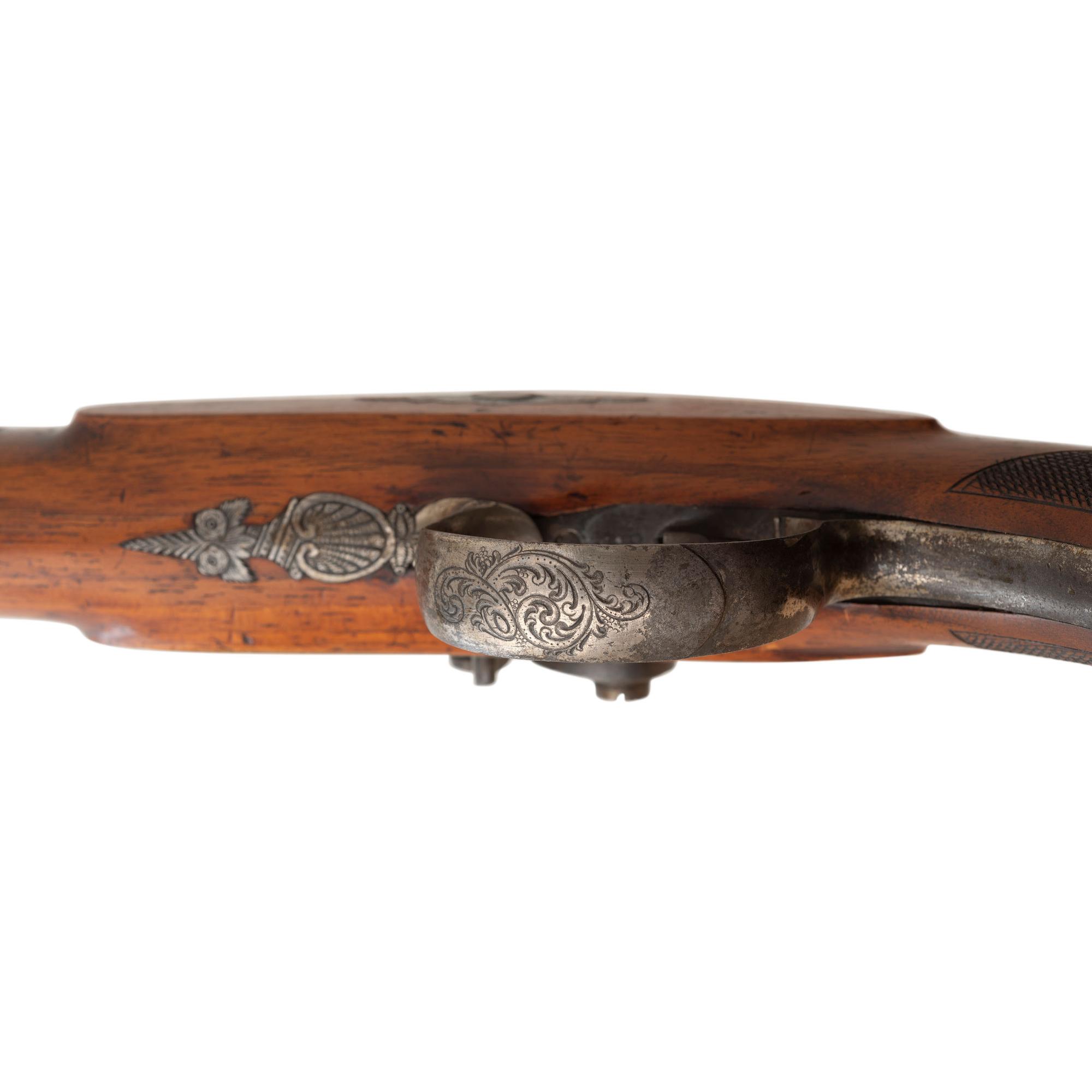 Pair of mid-19th Century Germanic Percussion Target Pistols by A. Dickore of Giessen