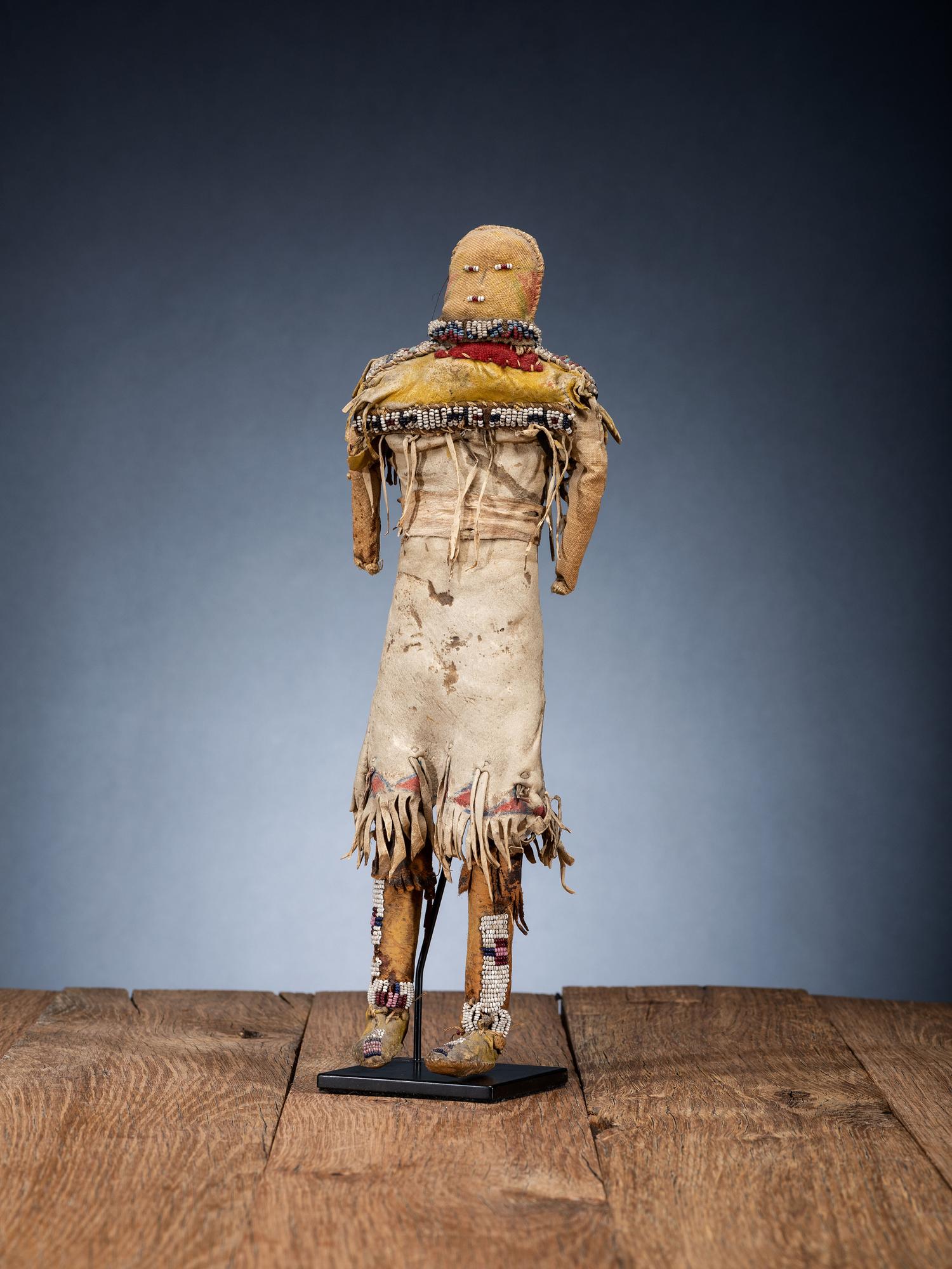 Cheyenne Doll, with Painted Dress