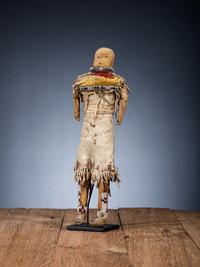Cheyenne Doll, with Painted Dress