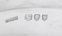 A Set of Five Victorian Silver Chargers