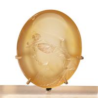 A Neoclassical Agate Intaglio with Athena Promachos