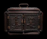 A Chinese Carved Rosewood Chest
