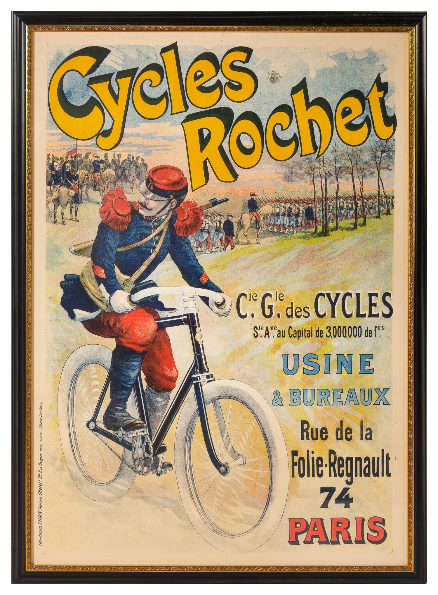 Lucien Lefevre (French, b. 1850) Cycles Rochet poster 48…