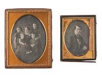 [EARLY PHOTOGRAPHY]. An assortment of cased images, many collected as associated family groups.