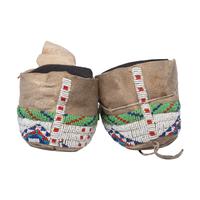 Sioux Beaded Hide Moccasins