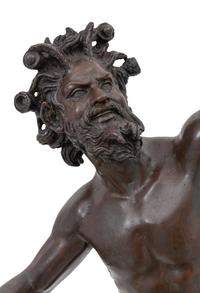 A Grand Tour Bronze Figure of The Dancing Faun of Pompeii