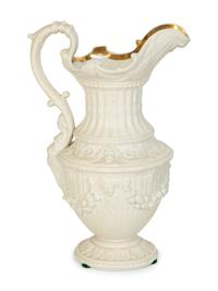 Three Bisque Porcelain Table Articles