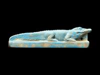 An Egyptian Faience Crocodile