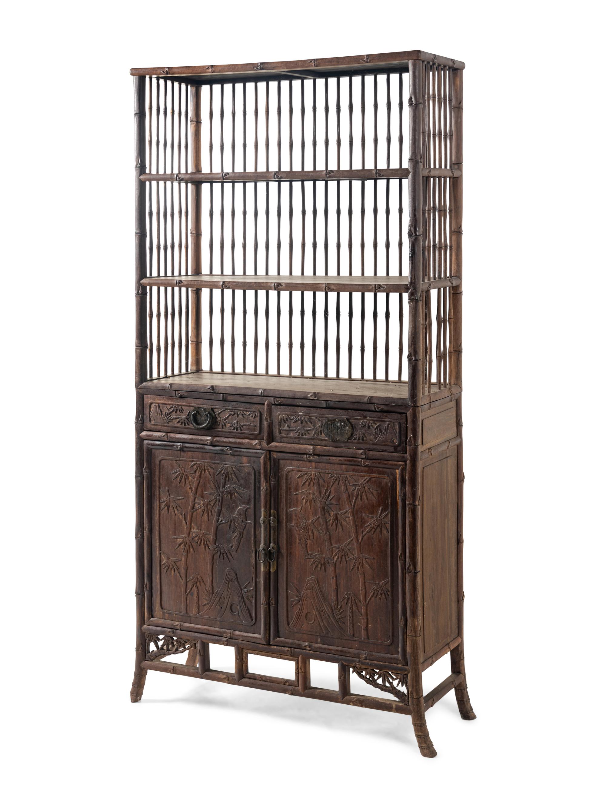 A Chinese Jichimu Displaying Cabinet