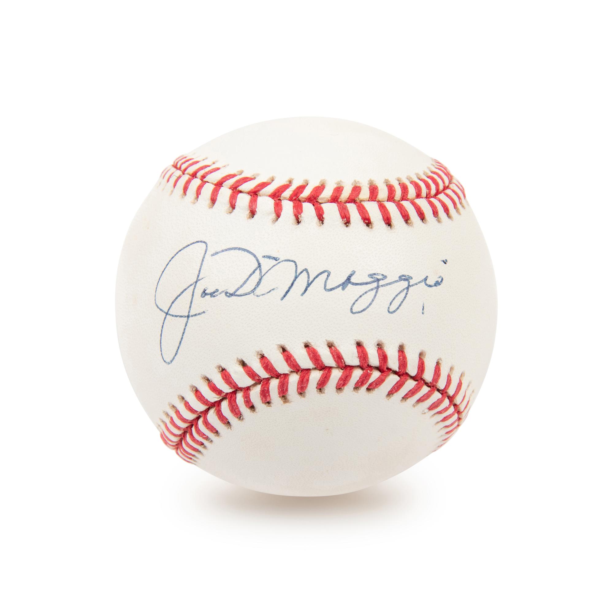 A Joe DiMaggio Signed Autograph Baseball (JSA Letter)