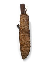 Central Plains Beaded Hide Knife Sheath, with Knife