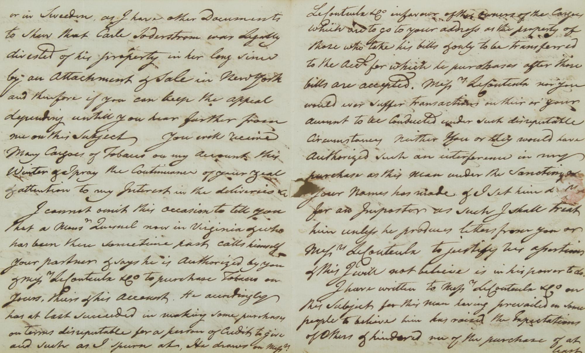 [Americana] [Declaration of Independence] Morris, Robert. Autograph Letter, signed