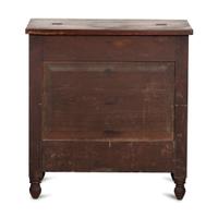 A Federal Carved and Figured Cherrywood Sugar Chest