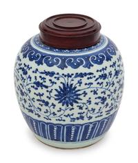 A Chinese Blue and White Porcelain Jar