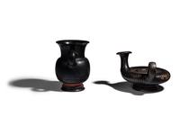 Two Campanian Black-Glazed Vessels