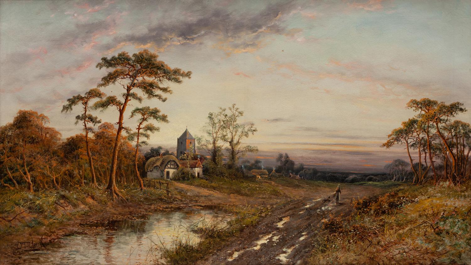 Home from Market , circa 1880