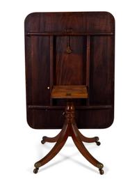 A Regency Cross-banded Mahogany Tilt-top Breakfast Table — EARLY 19TH CENTURY