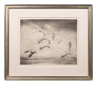 A Group of Three Dry-Point Etchings by Roland Clark (1847-1957)