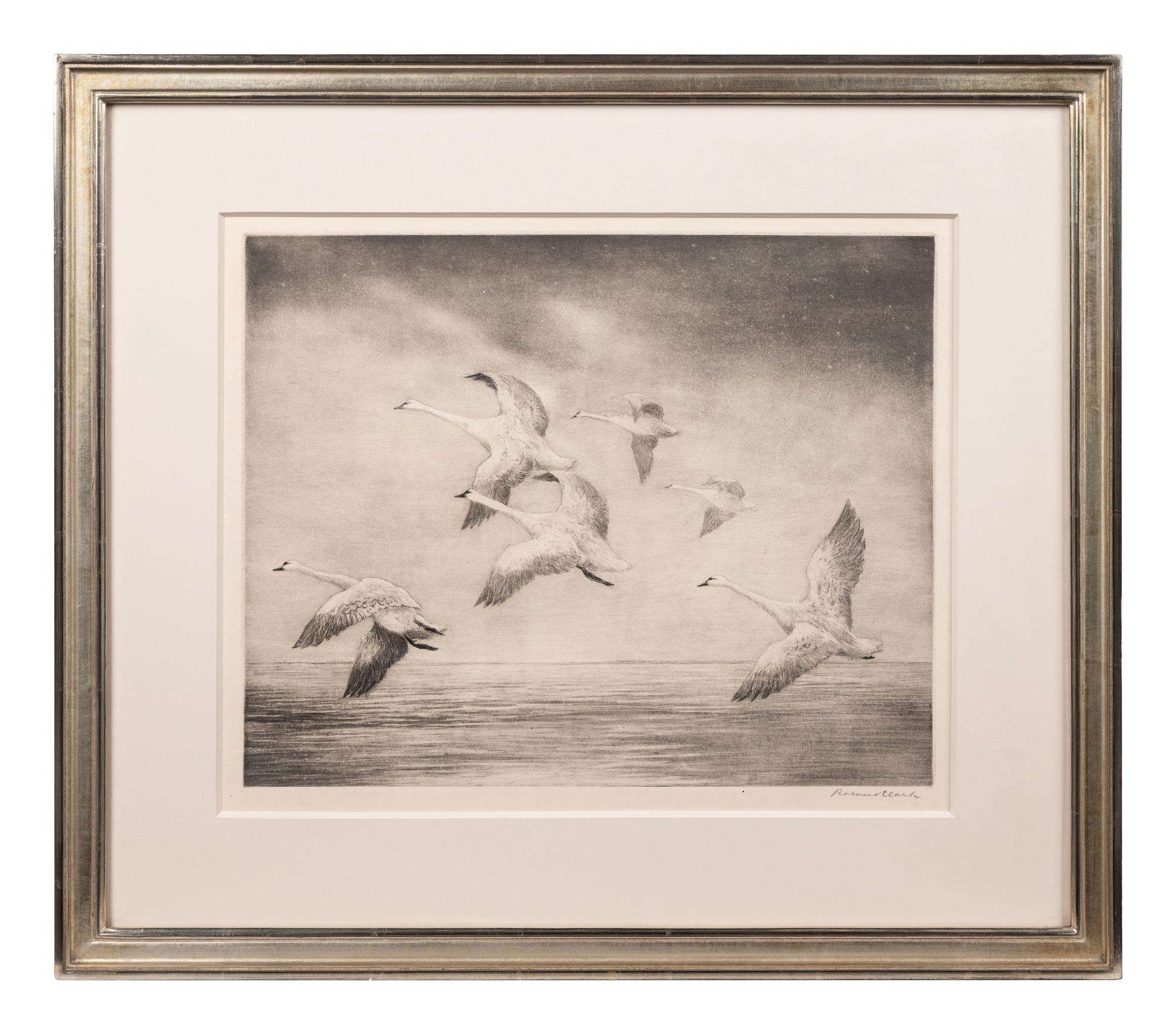 A Group of Three Dry-Point Etchings by Roland Clark (1847-1957)