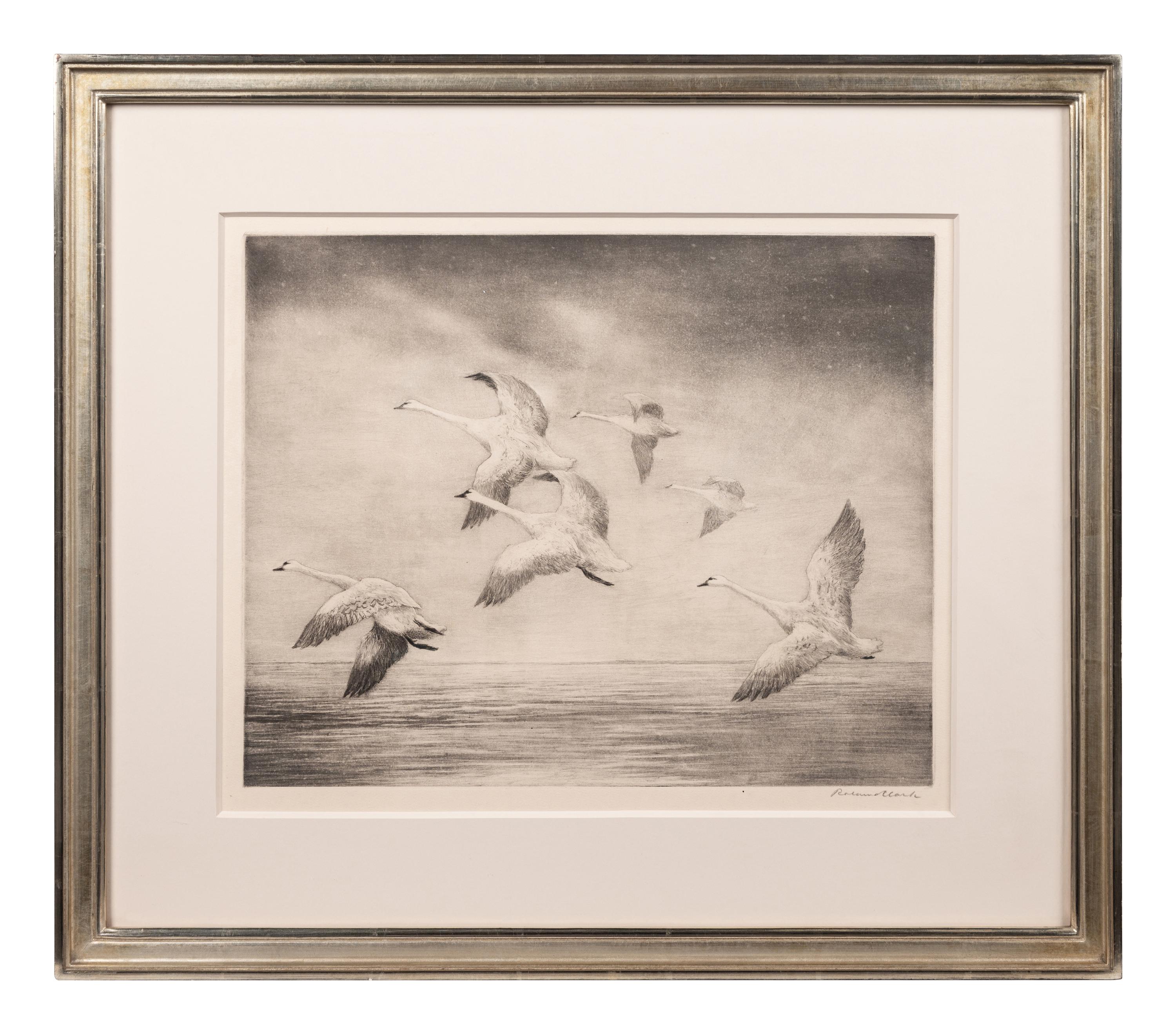 A Group of Three Dry-Point Etchings by Roland Clark (1847-1957)