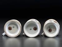 Three Oddfellows Porcelain Shaving Mugs