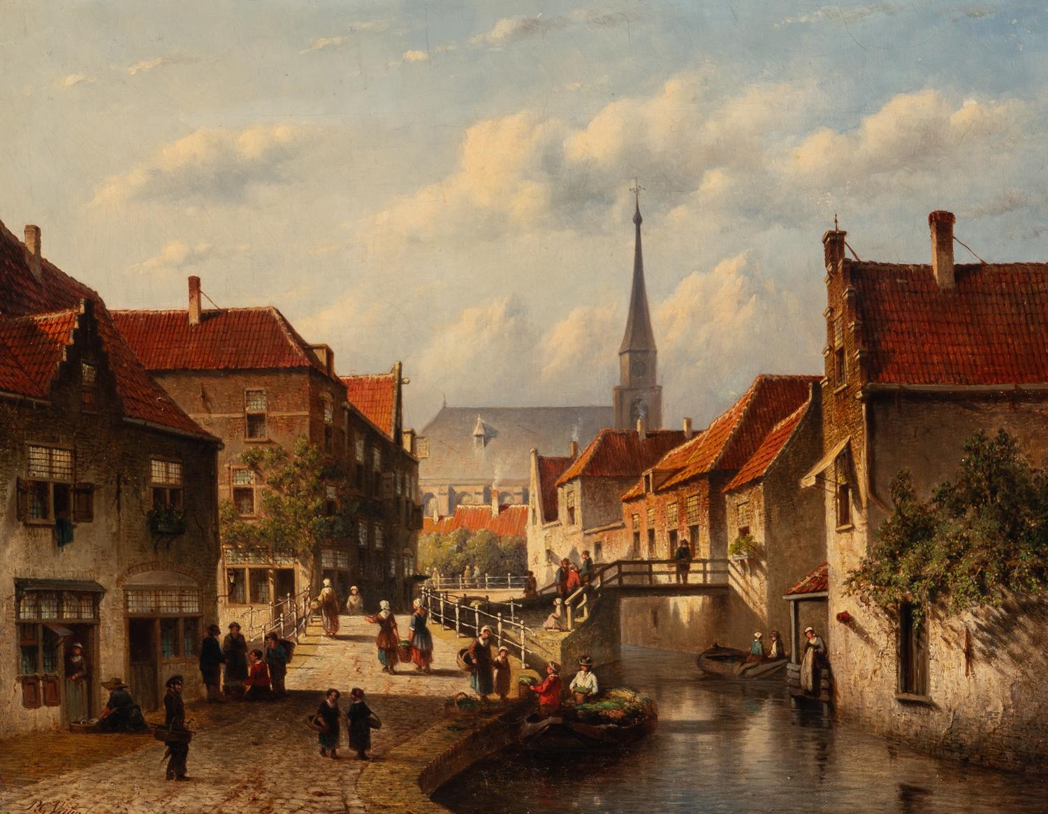 View of a Dutch Town , 1890