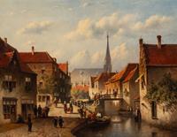 View of a Dutch Town , 1890