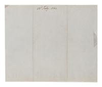 LINCOLN, Abraham (1809-1865). Partially printed document signed ("Abraham Lincoln"). Washington D.C., 23 February 1864.