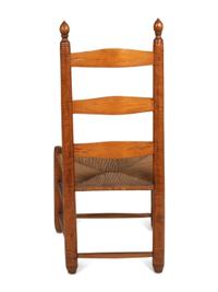 Two Country Rush Seat Chairs