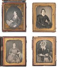 [EARLY PHOTOGRAPHY]. 26 quarter plate daguerreotype portraits featuring women of varying ages.