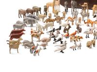 A Large Noah’s Ark with Lift-Off Cover and Large Number of Paired Animals