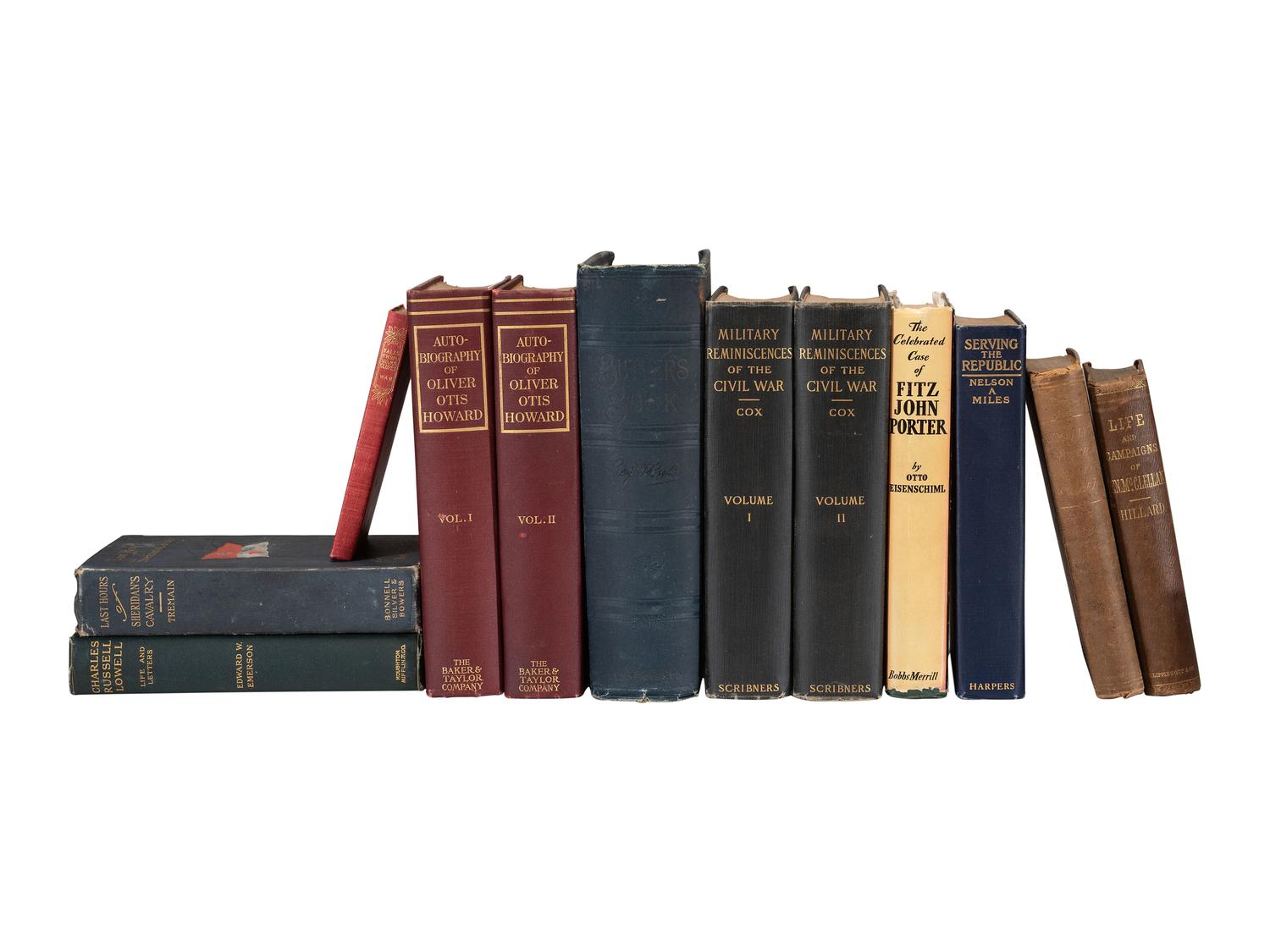 [CIVIL WAR]. Union Generals, incl. SHERMAN, BUTLER, &. SHERIDAN. Approx. 32 volumes.