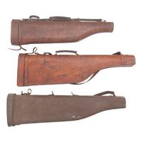 Lot of 3 Vintage Shotgun Leg of Mutton Cases