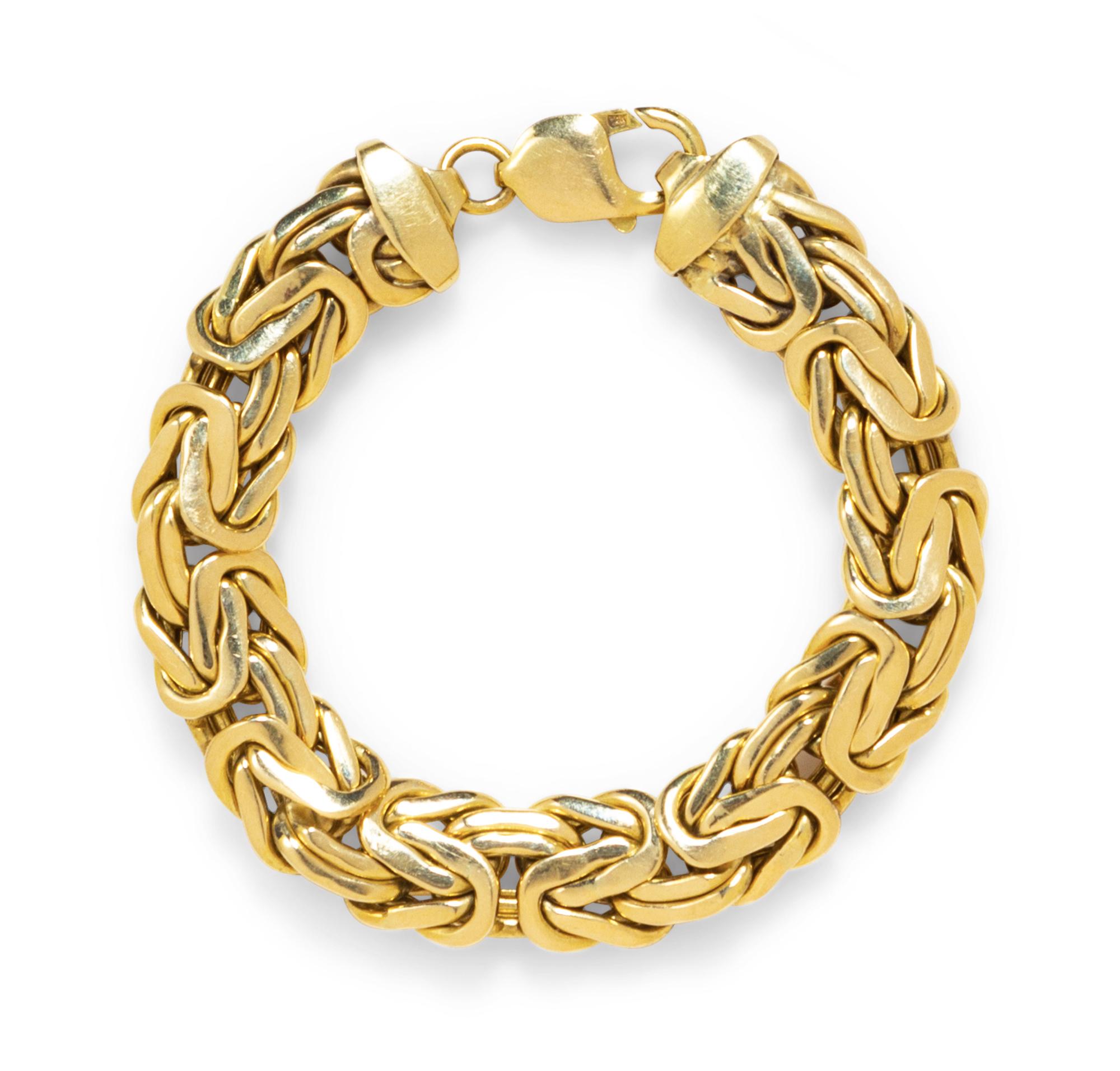 A 14 Karat Yellow Gold Bracelet,