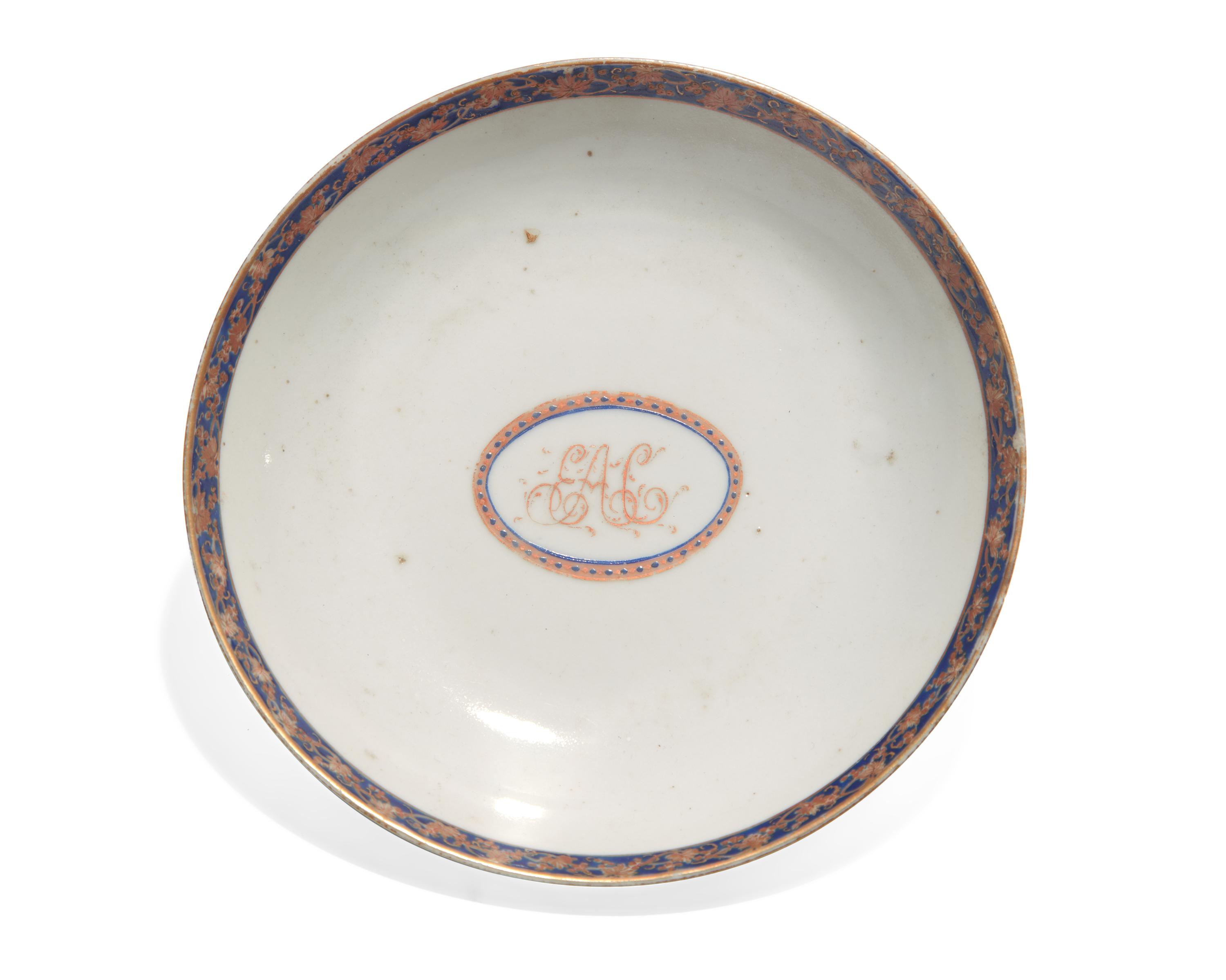 A Group of Eighteen Chinese Export Porcelain Tablewares for the English and European Market, Circa 1785-1800